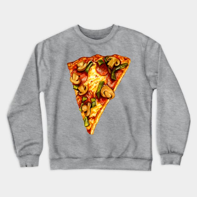 Pizza Crewneck Sweatshirt by KellyGilleran